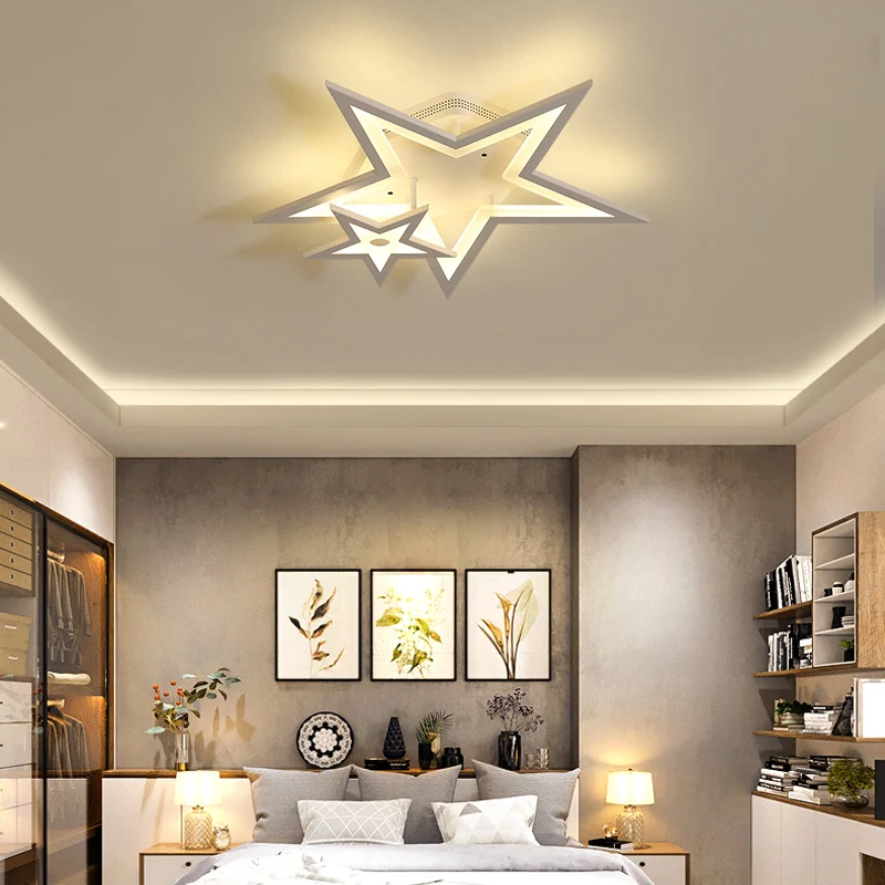 Acryl Ster LED-plafondlamp Armatuur Eetkamer Modern plafondmontagelicht wit Clearhalo