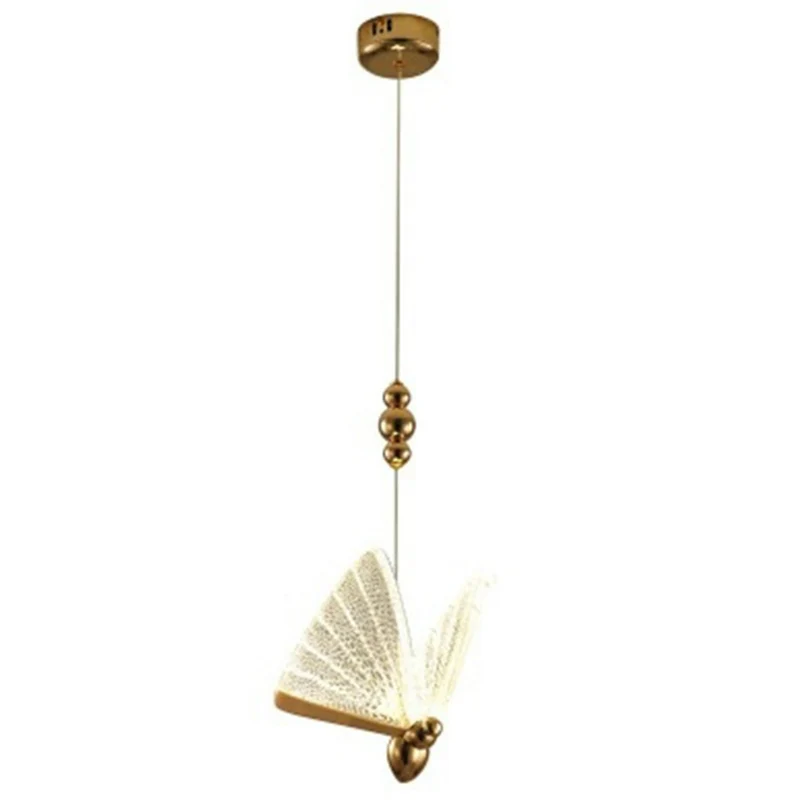 Acryl vlinder ophangverlichting Art Deco LED hanglamp voor slaapkamer Clearhalo
