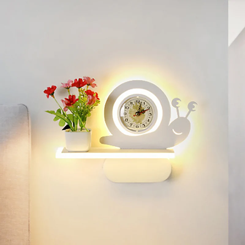 Acryl wandkandelaar met plank woonkamer restaurant moderne stijlvolle wandlamp wit Clearhalo