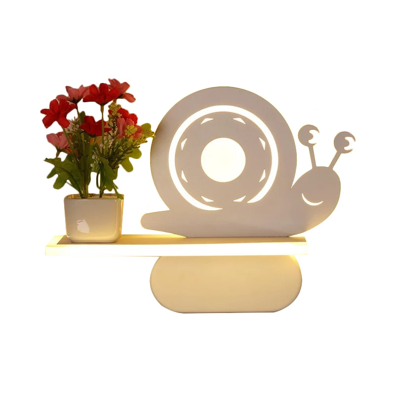 Acryl wandkandelaar met plank woonkamer restaurant moderne stijlvolle wandlamp wit Clearhalo