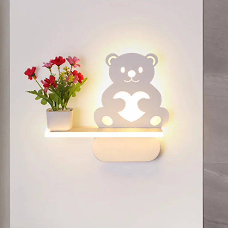 Acryl wandkandelaar met plank woonkamer restaurant moderne stijlvolle wandlamp wit Clearhalo
