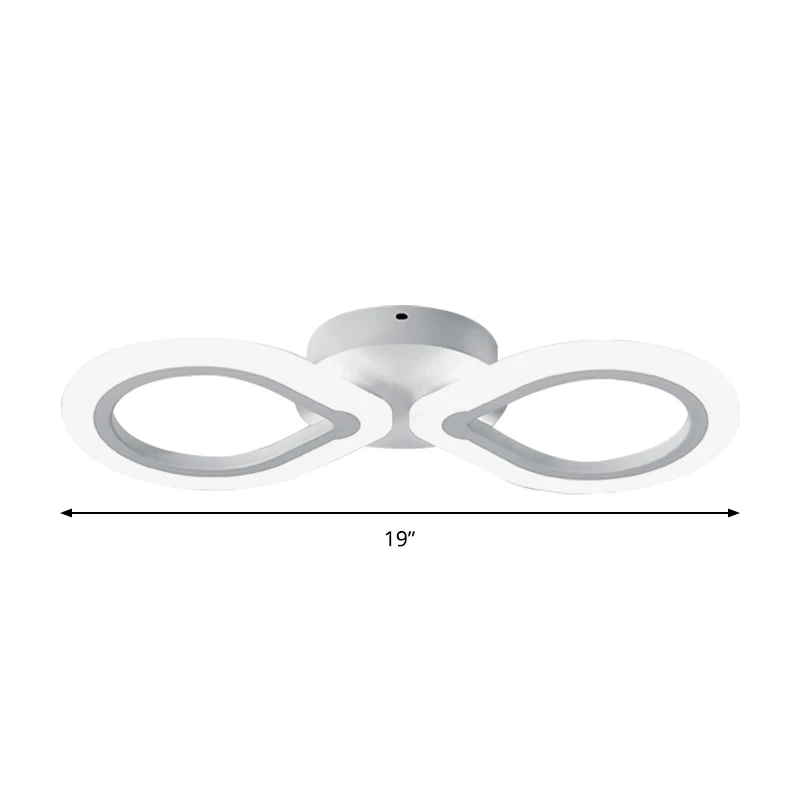 Acryl Waterdrop Wandkandelaar Licht Eenvoudig 1/2 Licht Wit LED-wandverlichtingsarmatuur Clearhalo