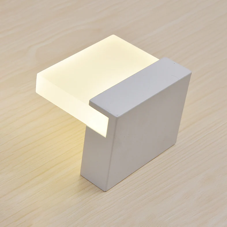 Acrylplaat schanslicht Minimalistische LED 1-lichts wandverlichtingsideeën warm/wit licht Clearhalo