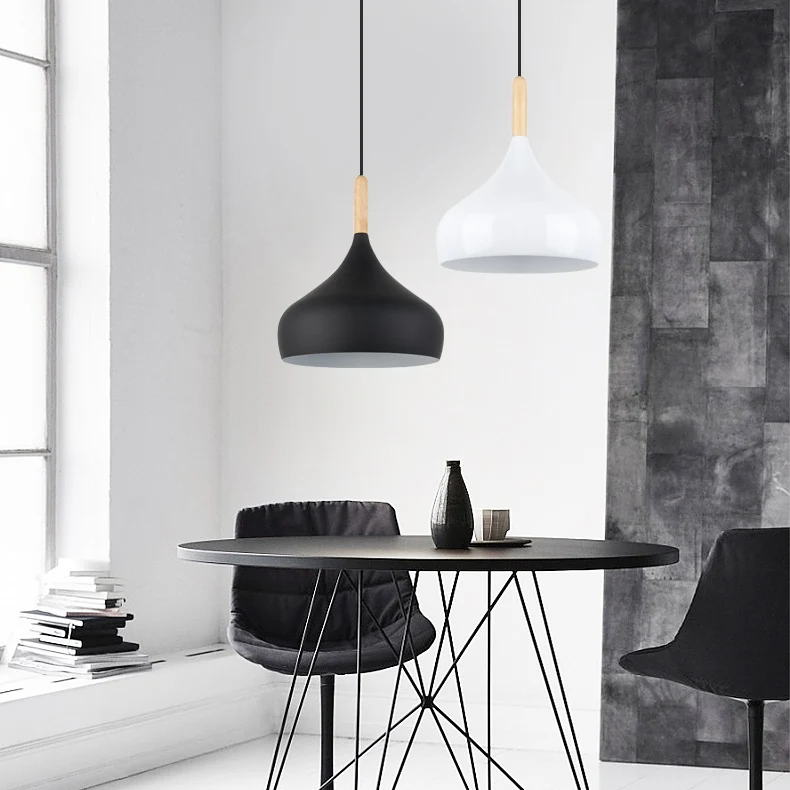 Aluminium uienschaduw hanglamp balkon hal 9,5/12/14 inch breed 1 lamp hedendaagse hanglamp Clearhalo