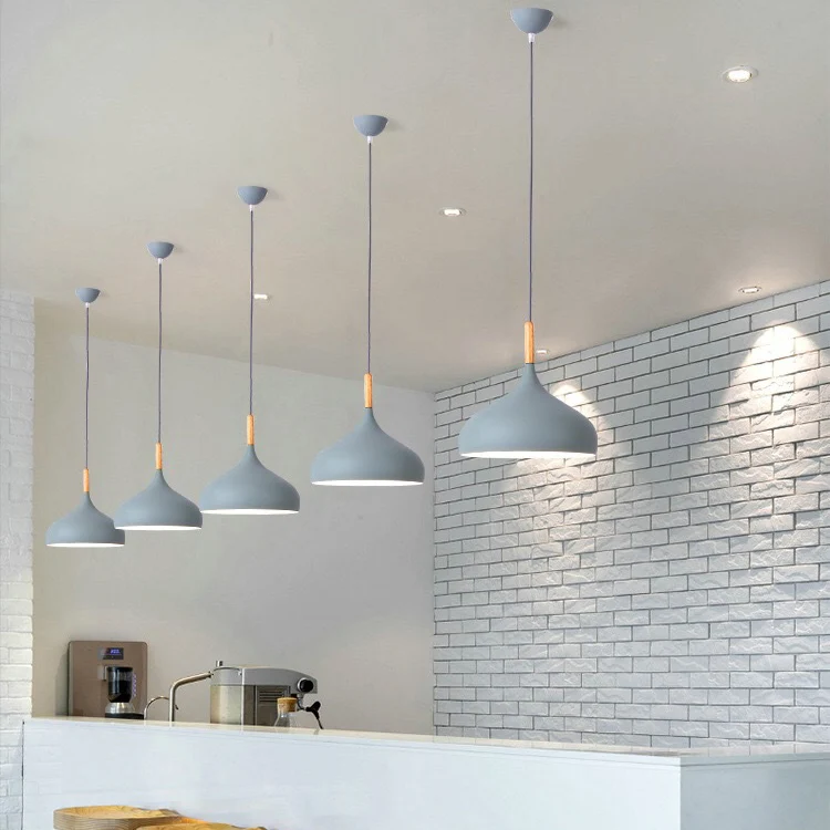 Aluminium uienschaduw hanglamp balkon hal 9,5/12/14 inch breed 1 lamp hedendaagse hanglamp Clearhalo