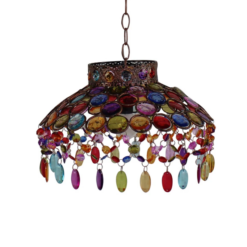 Antieke Bowl Drop Lamp 1 Kop Metalen Hangende Hanglamp Roest voor Woonkamer Clearhalo