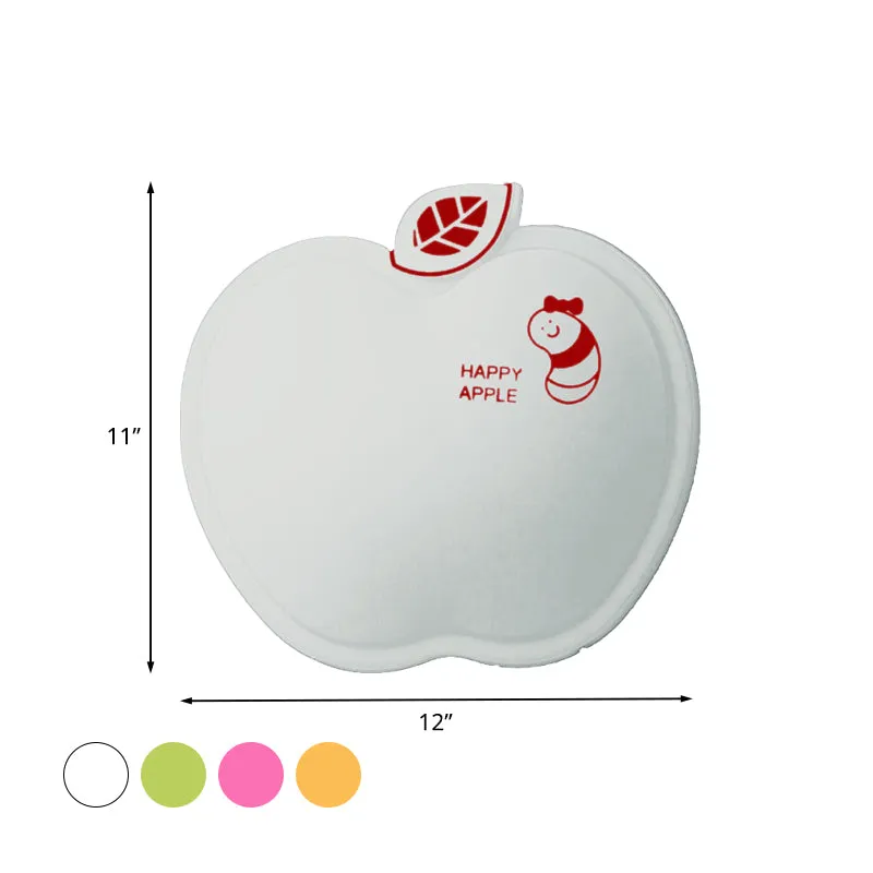 Appelachtige wandverlichting Cartoon kunststof wit/roze/geel LED-sconcelamp met klein wormpatroon Clearhalo