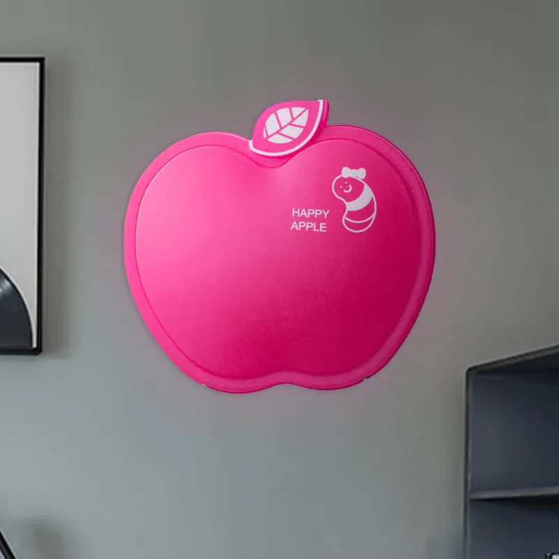 Appelachtige wandverlichting Cartoon kunststof wit/roze/geel LED-sconcelamp met klein wormpatroon Clearhalo