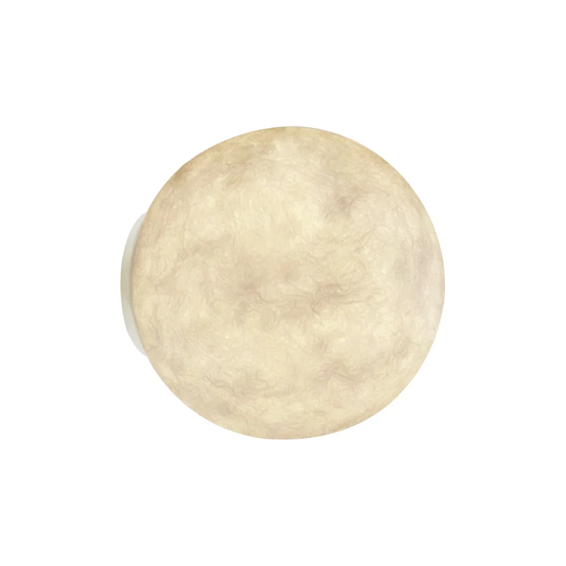 Art Deco LED-sconce-lamp, witte maan, inbouwwandlamp met harskap Clearhalo