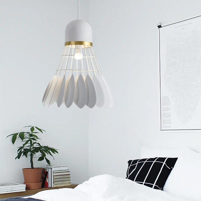 Badmintonvormige woonkamer hanglamp ijzer 1 kop hedendaagse hanglamp Clearhalo