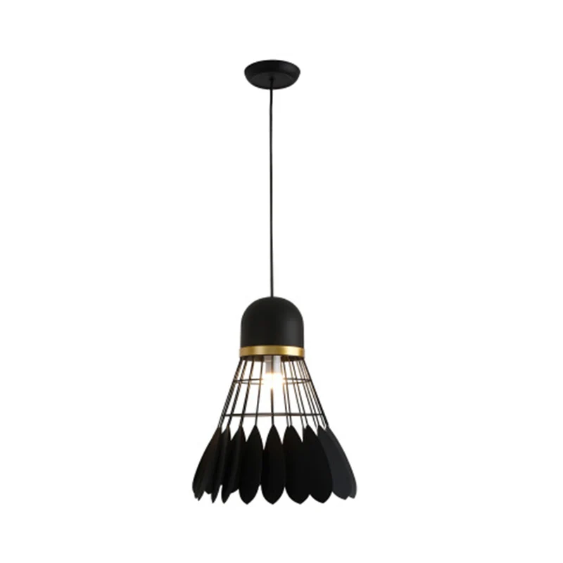 Badmintonvormige woonkamer hanglamp ijzer 1 kop hedendaagse hanglamp Clearhalo