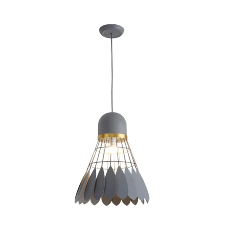Badmintonvormige woonkamer hanglamp ijzer 1 kop hedendaagse hanglamp Clearhalo