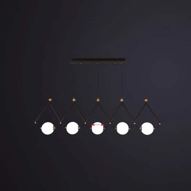 Ball Restaurant Hanglamp Ivoorglas Minimalistisch Creatief Eilandverlichtingsarmatuur Clearhalo