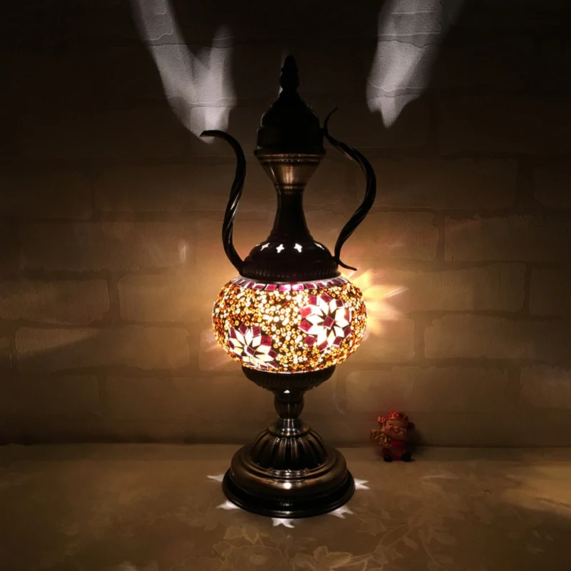 Ball Task Lighting Traditioneel Chocolade/Rood-Roze/Koffieglas 1 Kop Woonkamer Nachttafellamp Clearhalo
