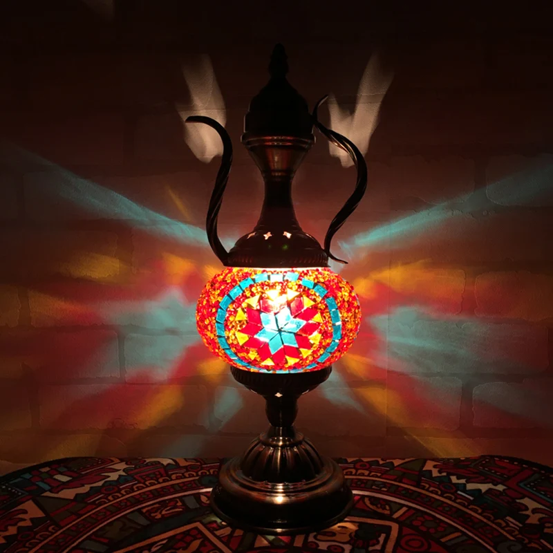 Ball Task Lighting Traditioneel Chocolade/Rood-Roze/Koffieglas 1 Kop Woonkamer Nachttafellamp Clearhalo