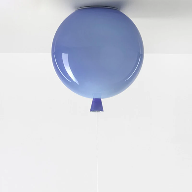 Ballon Semi Mount Verlichting Kinder Plastic 1-lichts Slaapkamer Plafondlamp Clearhalo