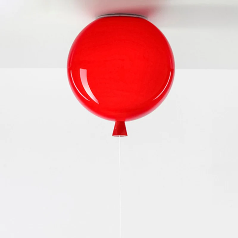 Ballon Semi Mount Verlichting Kinder Plastic 1-lichts Slaapkamer Plafondlamp Clearhalo