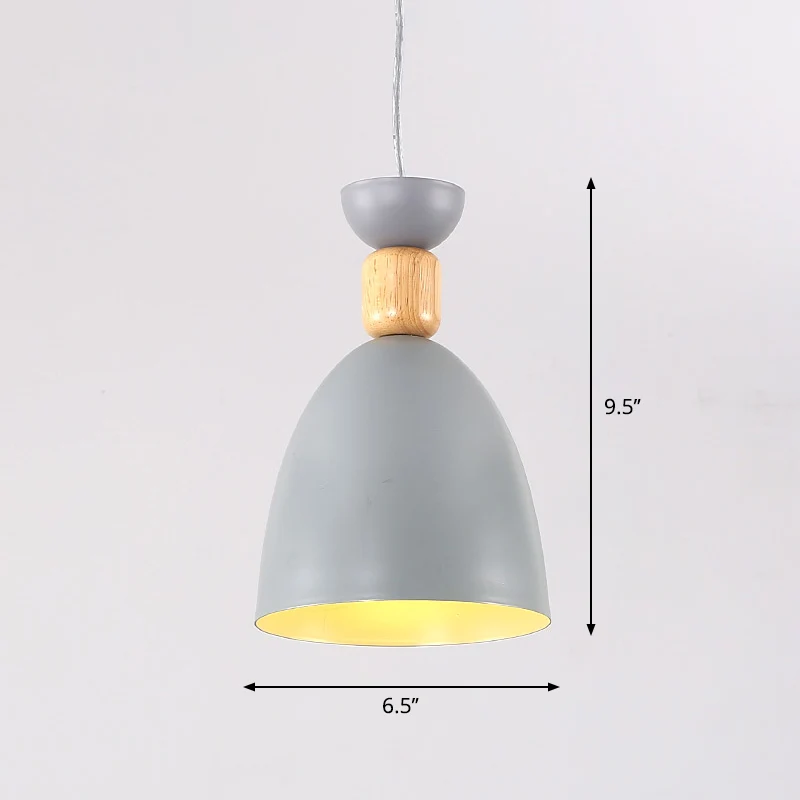 Bell Eetkamer Downlight Hanglamp Metaal Enkele lamp Scandinavische stijl Hanglamp Clearhalo