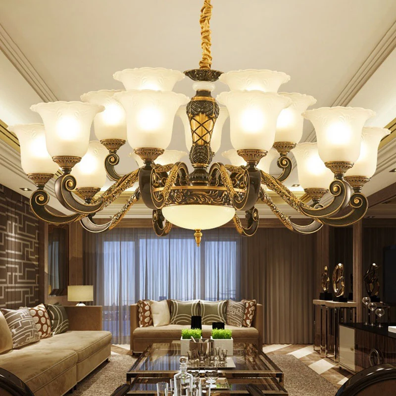 Bell Kroonluchter Verlichting Eenvoud Frosted geribbelde glazen hanglamp Clearhalo