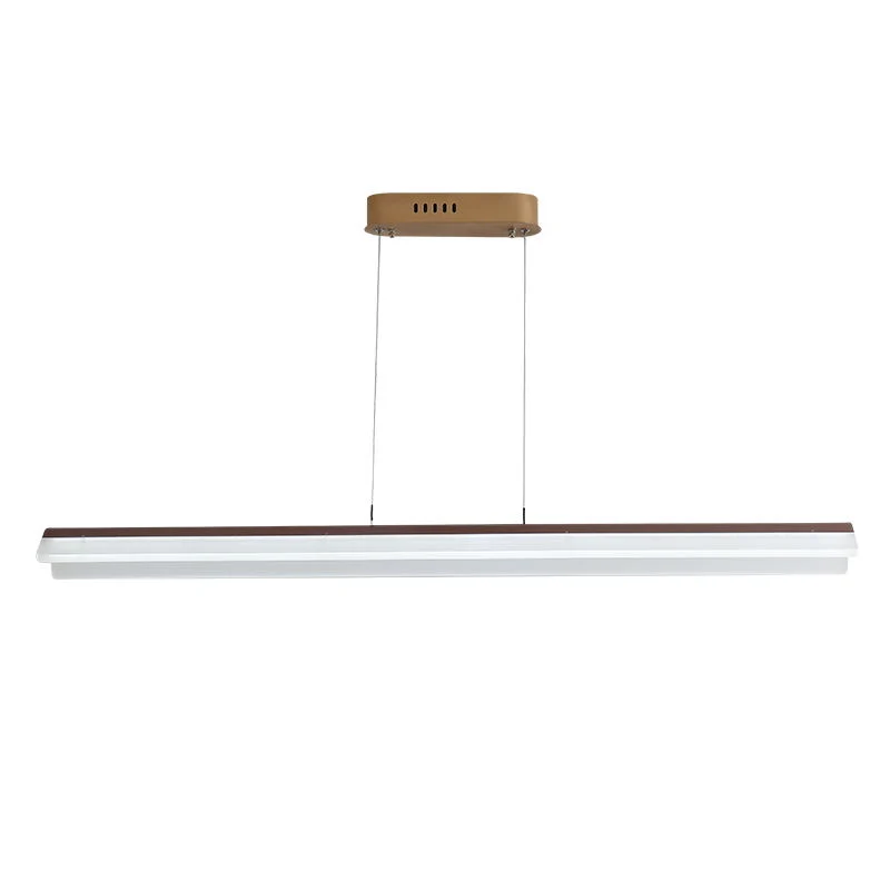Bend Aluminium hanglamp Armatuur Eenvoud Koffie LED-eilandlamp voor eetkamer Clearhalo