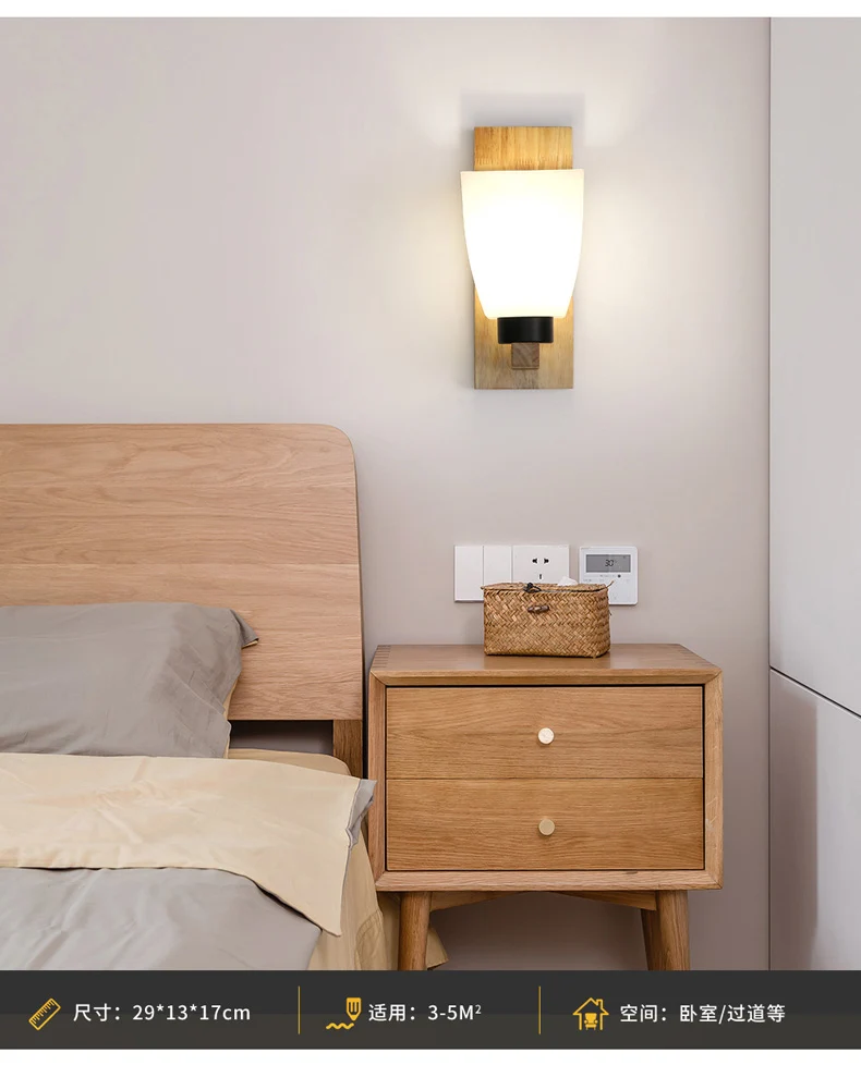 Binnenverlichting Moderne eenvoudige blaker 1 hoofd omhoog en omlaag wandverlichting voor studeerkamer slaapkamer Clearhalo