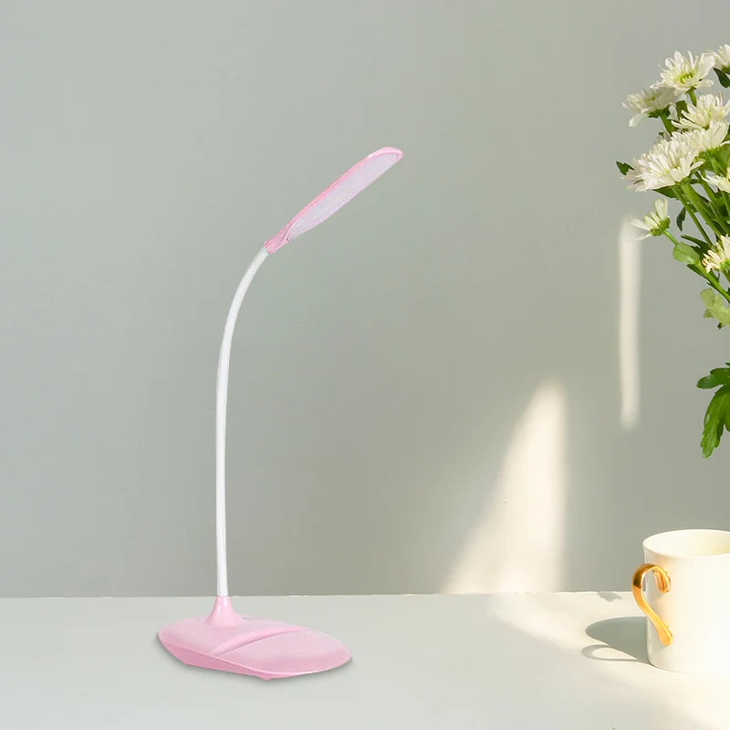 Blauw/roze/witte LED-bureaulamp Kunststof tafellamp eigentijdse stijl voor nachtkastje Clearhalo