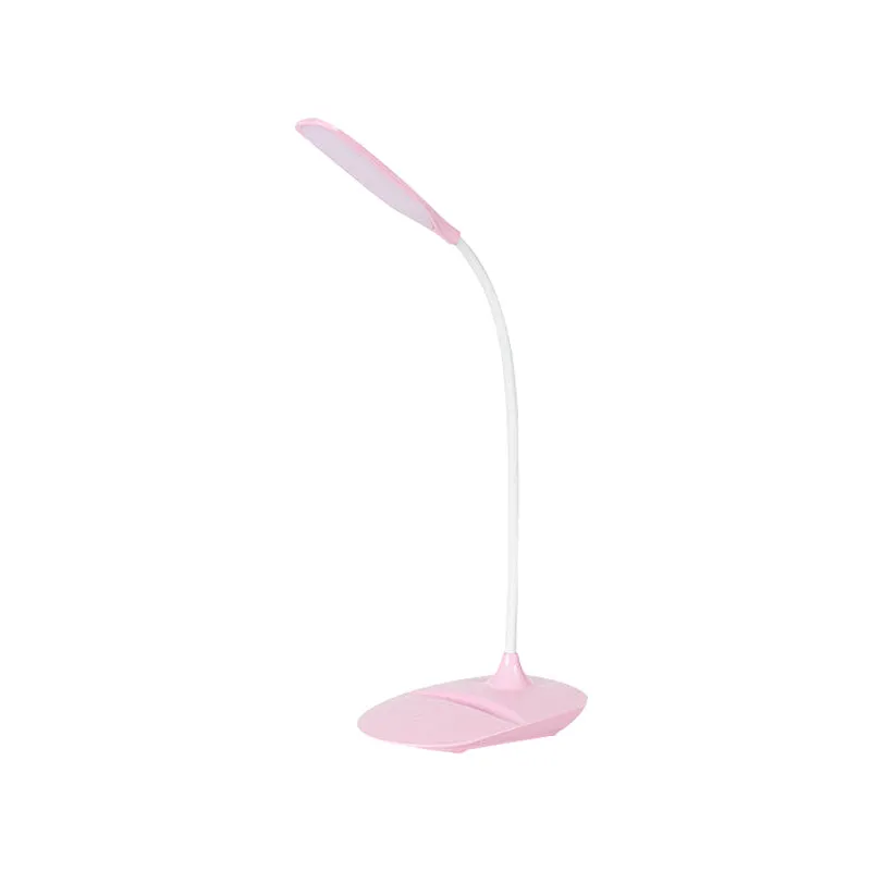 Blauw/roze/witte LED-bureaulamp Kunststof tafellamp eigentijdse stijl voor nachtkastje Clearhalo