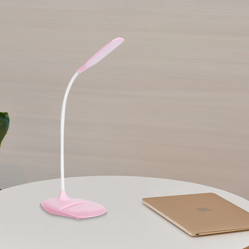 Blauw/roze/witte LED-bureaulamp Kunststof tafellamp eigentijdse stijl voor nachtkastje Clearhalo