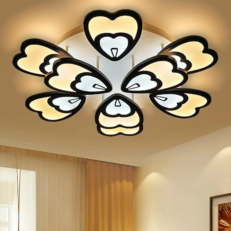 Bloem acryl inbouwlamp eigentijds wit LED semi-inbouw plafondlamp voor woonkamer Clearhalo