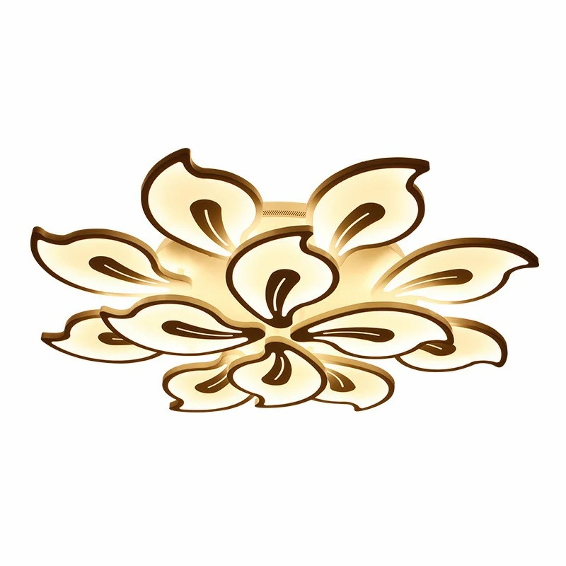 Blossom LED semi-inbouwverlichting Moderne stijl metallic wit plafondgemonteerd lichtarmatuur Clearhalo