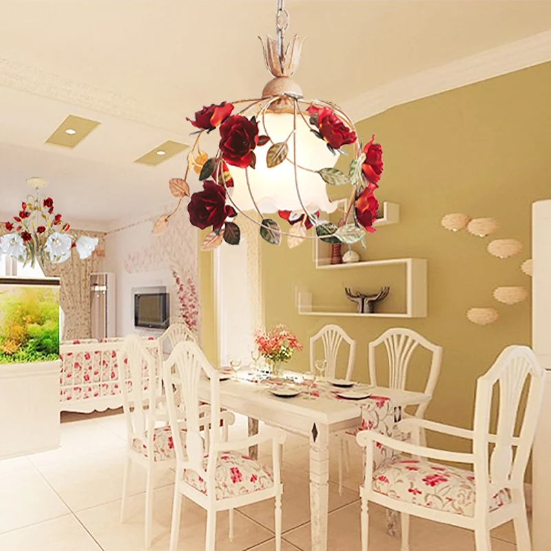 Blossom Wit Glazen Plafondlamp Koreaanse Tuin 1 Lamp Eetkamer Hanglamp, 12,5"/16" W Clearhalo