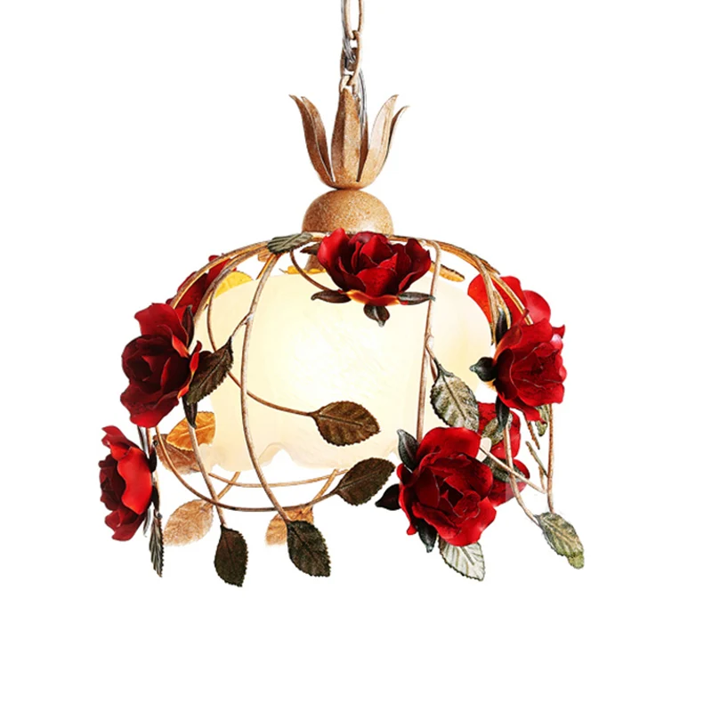 Blossom Wit Glazen Plafondlamp Koreaanse Tuin 1 Lamp Eetkamer Hanglamp, 12,5"/16" W Clearhalo