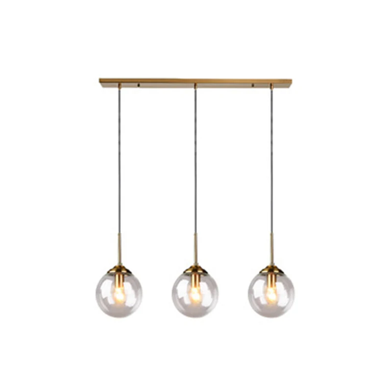 Bol hangende verlichtingsarmatuur Moderne minimalistische glazen hangende plafondlampen voor binnen Clearhalo