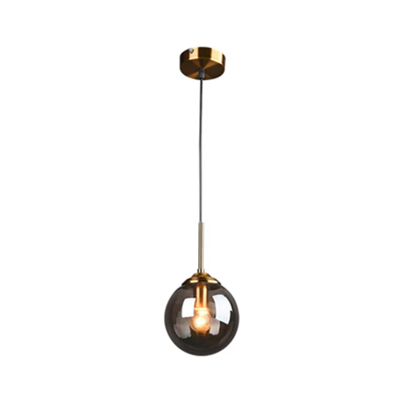 Bol hangende verlichtingsarmatuur Moderne minimalistische glazen hangende plafondlampen voor binnen Clearhalo
