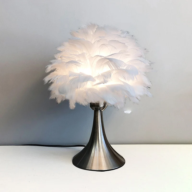 Boomachtige leeslamp, eigentijds verengrijs/wit LED-nachttafellampje voor studeerkamer Clearhalo