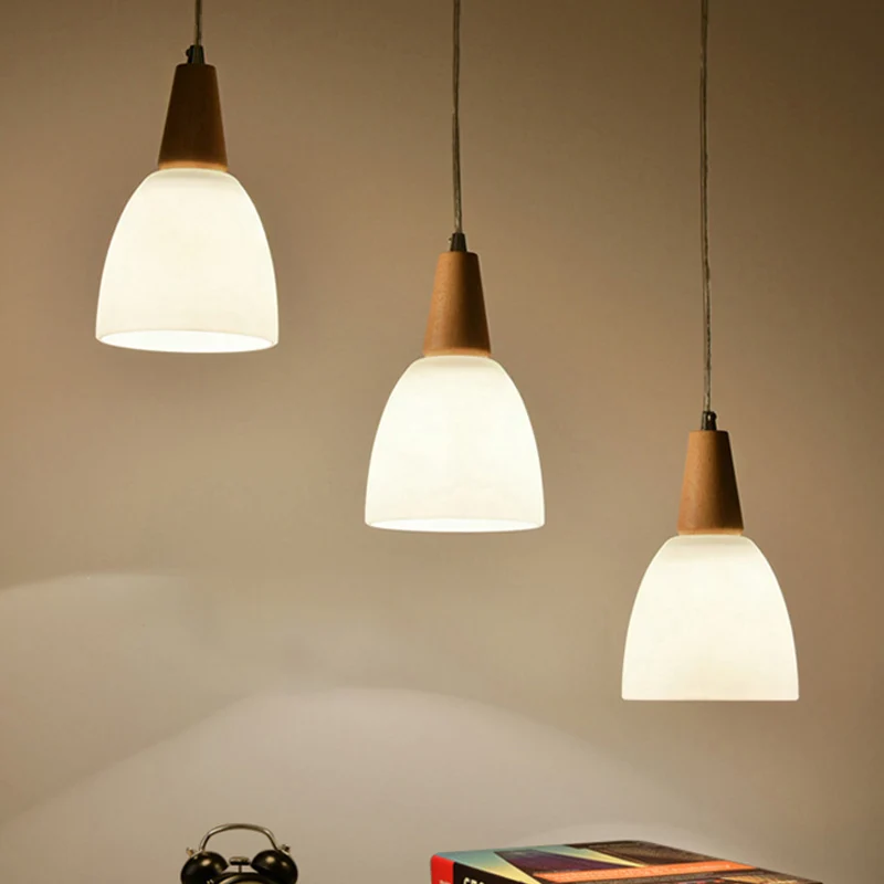 Bowl Drop hanglamp Scandinavisch mat wit glas 1/2/3-kops beige hanglampset voor eetkamer Clearhalo