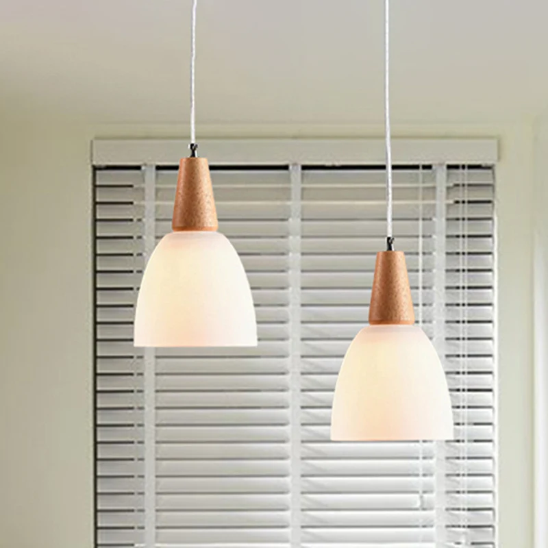 Bowl Drop hanglamp Scandinavisch mat wit glas 1/2/3-kops beige hanglampset voor eetkamer Clearhalo