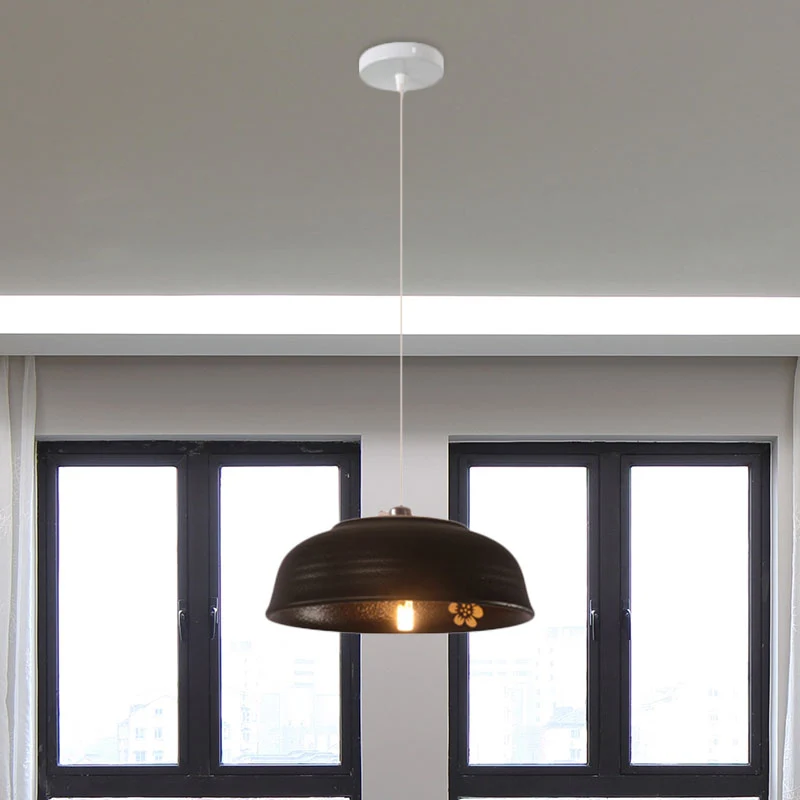 Bowl Keramiek Hanglamp Enkelvoudige antieke hanglamp voor gang Clearhalo