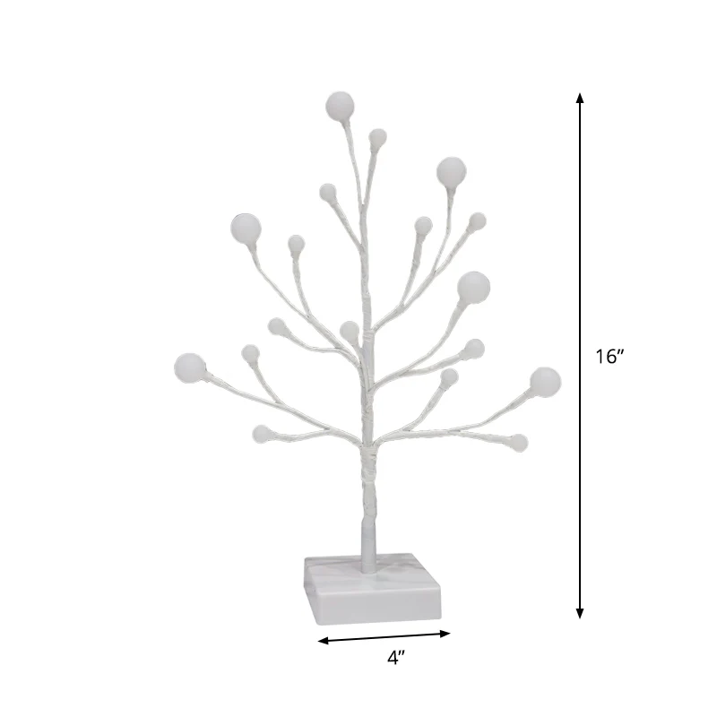 Branching nachttafellamp moderne kunststof woonkamer LED-nachtkastje licht wit Clearhalo