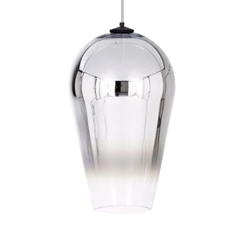 7"/8" brede kanon hanglamp modern glas 1 licht chroom/goud/rosé goud hanglamp Clearhalo