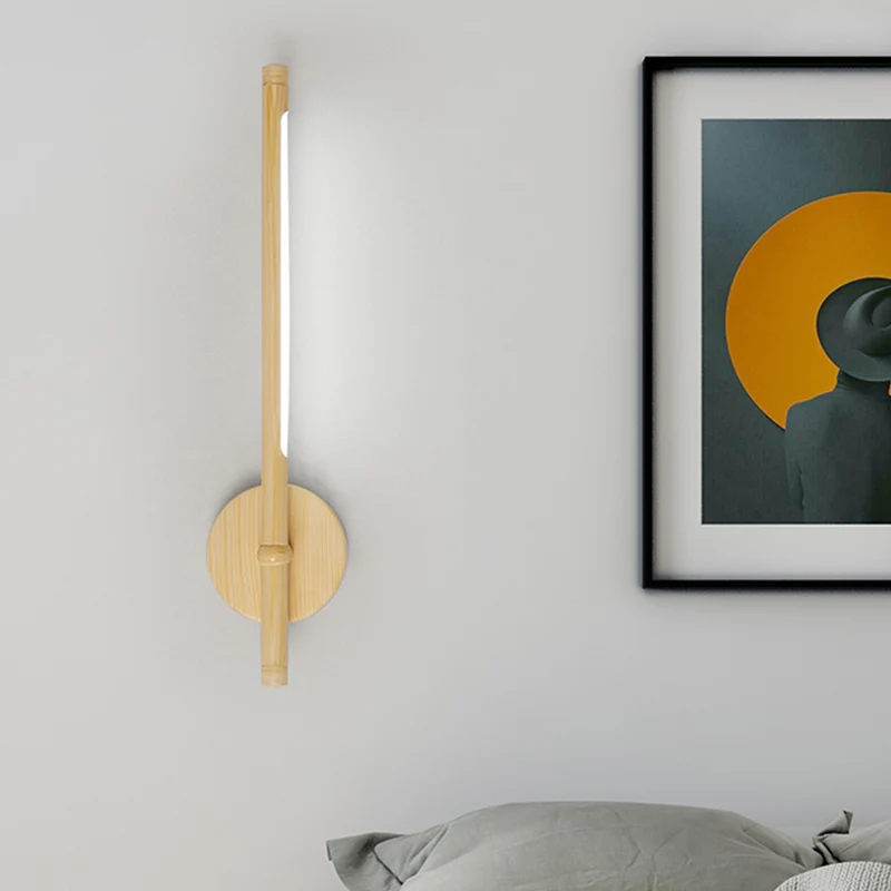 Buisvormig wandgemonteerd licht Eenvoudige stijl acryl geel schanslicht warm/wit/natuurlijk licht Clearhalo