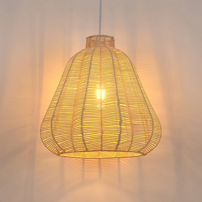 Carambola Suspension Hanglamp Creatieve Aziatische Bamboe 1 Lamp Houten Plafondlamp Clearhalo
