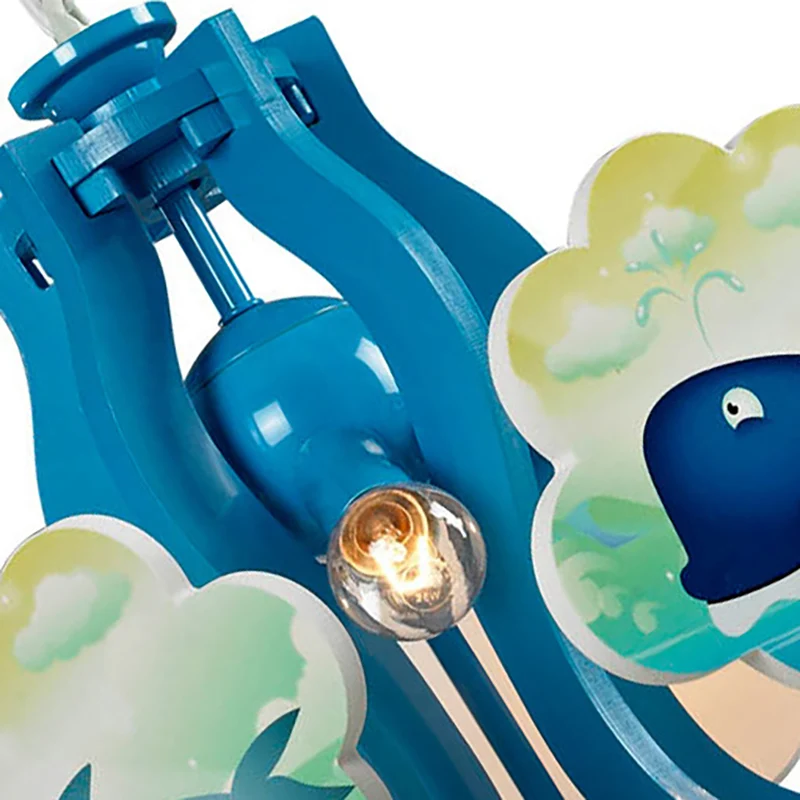 Cartoon hanglamp met taps toelopende kap Stoffen hanglampen voor de kleuterschool Clearhalo