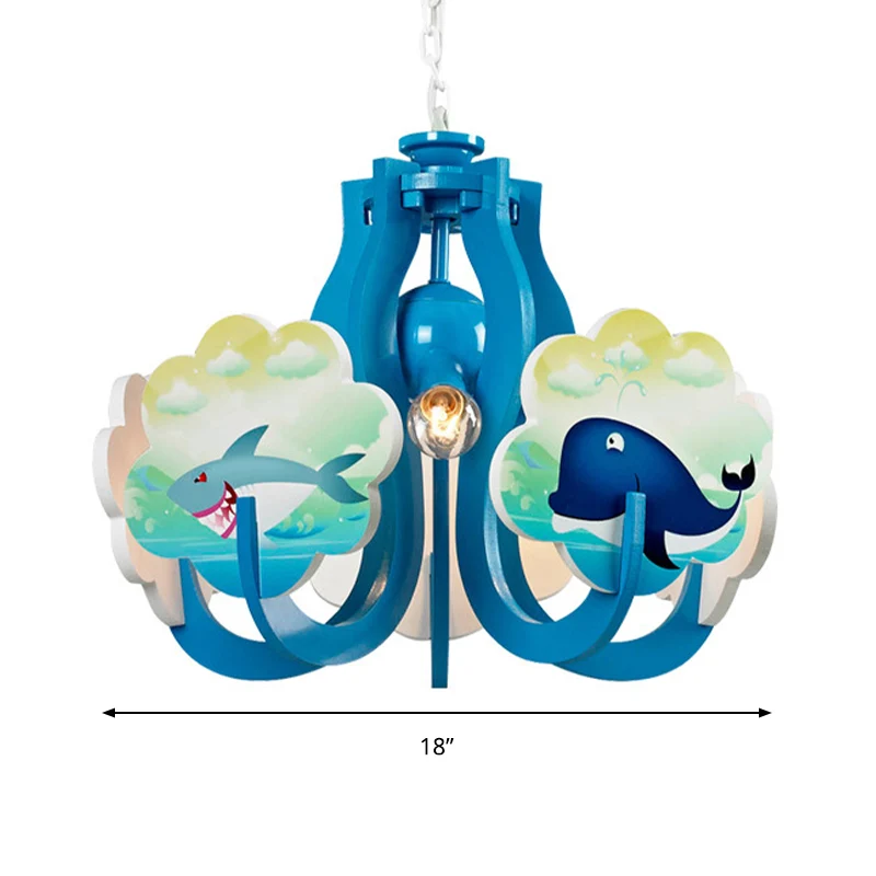 Cartoon hanglamp met taps toelopende kap Stoffen hanglampen voor de kleuterschool Clearhalo