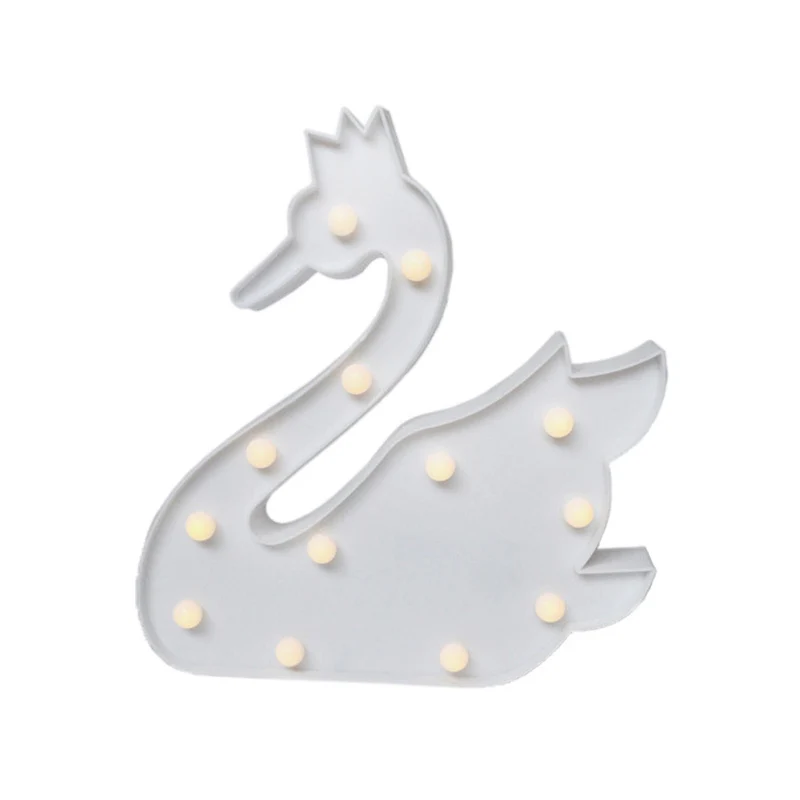 Cartoon kinderslaapkamer LED-tafellamp Plastic Art Decor Batterij Nachtkastje Verlichting Clearhalo