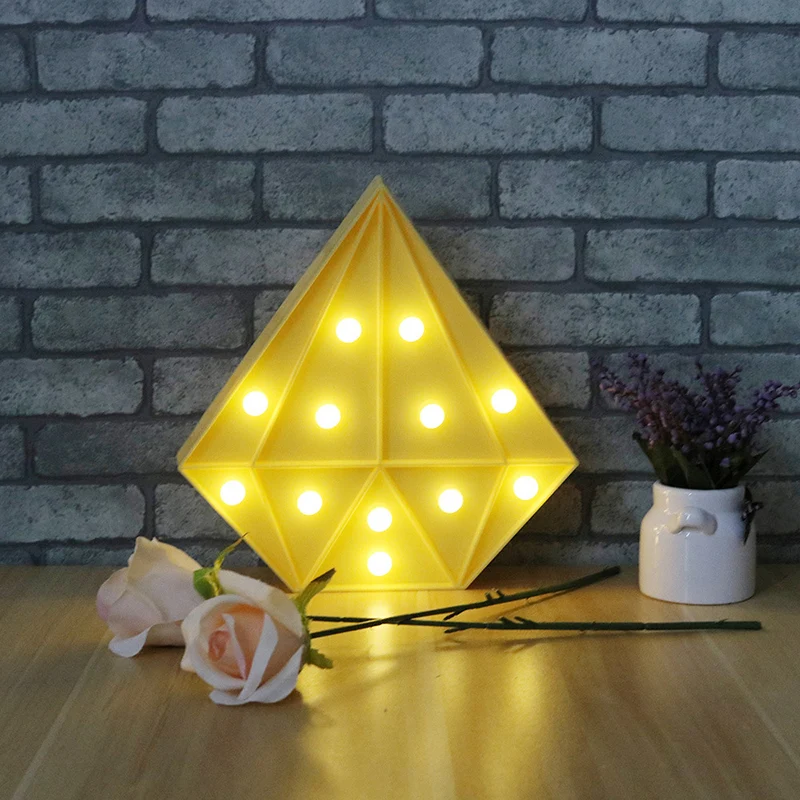 Cartoon kinderslaapkamer LED-tafellamp Plastic Art Decor Batterij Nachtkastje Verlichting Clearhalo