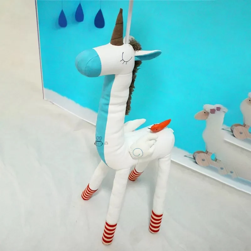 Cartoon lange nek dierenvloerlamp 1 Lichte stoffen vloerlamp voor woonkamer-kleuterschool Clearhalo
