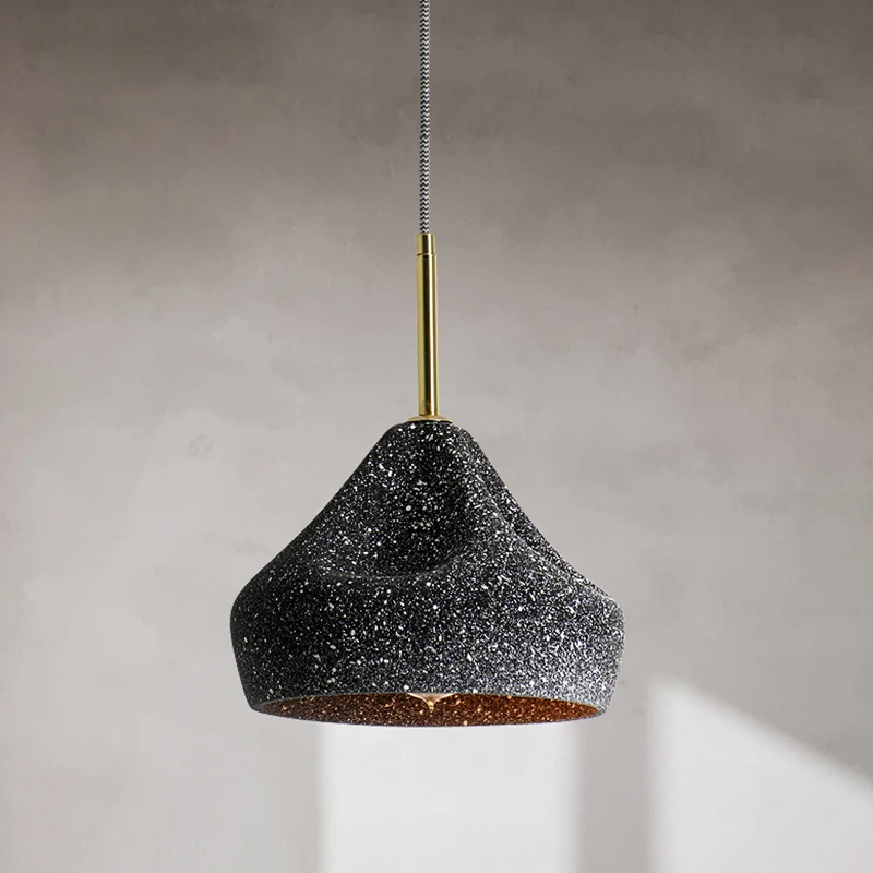 Cement geometrische plafondlamp Scandinavische stijl 1-lichts hanglamp voor restaurant Clearhalo
