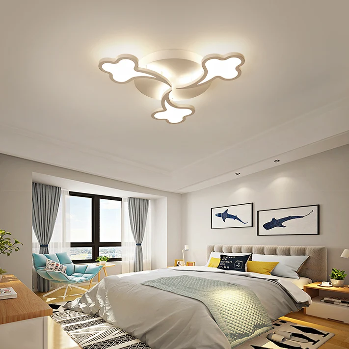 Chique moderne ronde semi-inbouw acryl plafondlamp wit voor slaapkamer Clearhalo