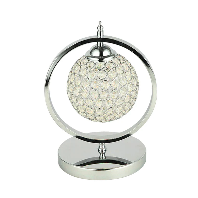 Chrome Global Night Table Lamp Minimalistische handgesneden kristallen LED-studeerkamer tafellamp Clearhalo